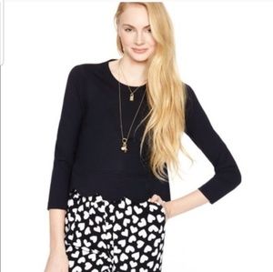 Kate Spade Black Scallop Hem Top 4